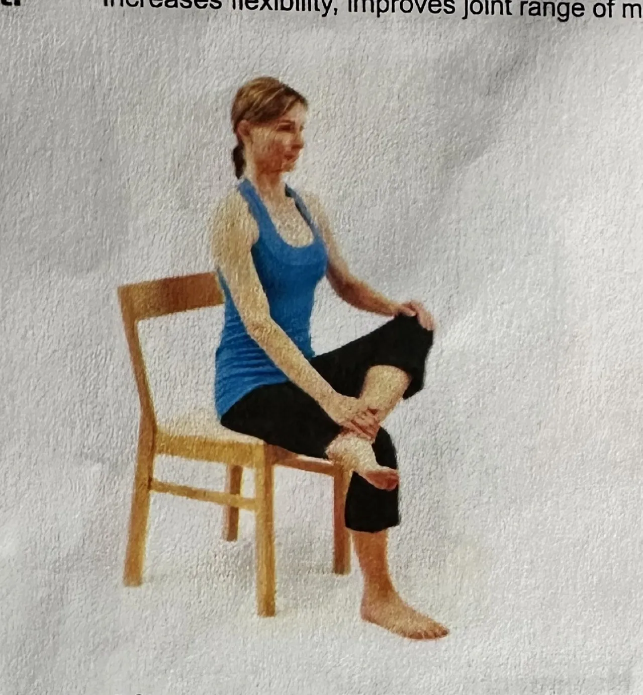 Seated Figure 4 Stretch starting position